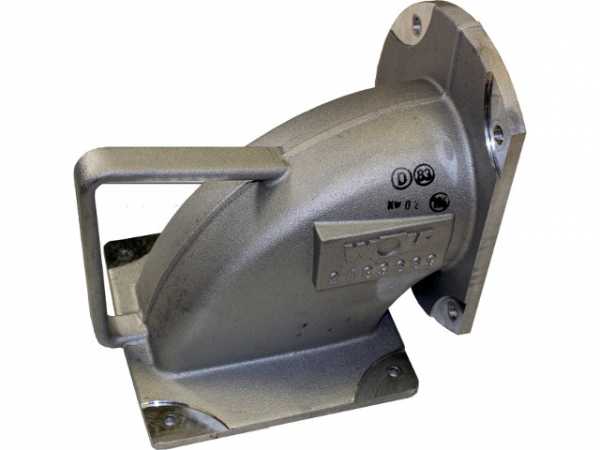 Wolf Brennerflansch Gussblock 90Gr. für MGK-2, PG094