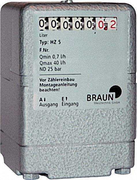Ölzähler HZ 5 0, 7-40 l/h Ölzähler HZ 5 0, 7-40 l/h