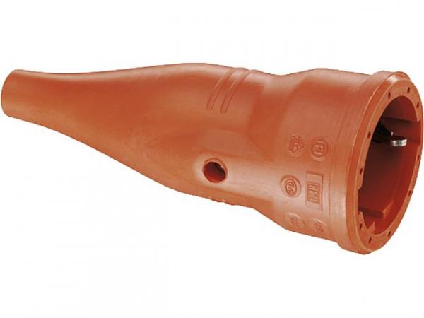 Gummi-Schutzkontaktkupplung orange, 16A 250V IP 44