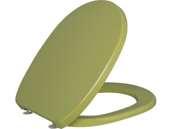 WC Sitz Twist mit Edelstahlscharnier moosgrün aus Duroplast
