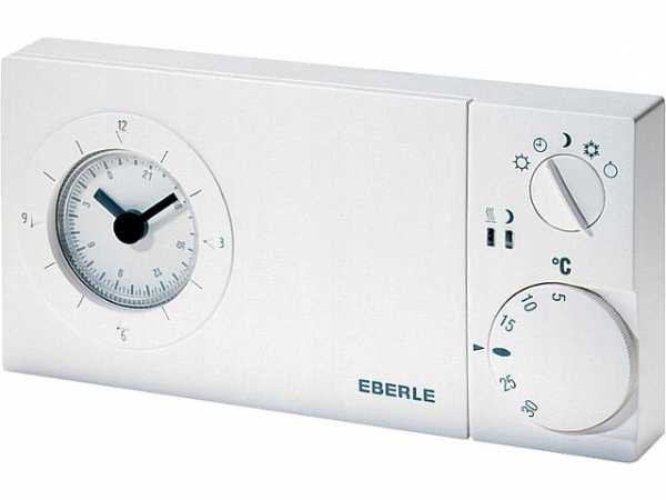 EBERLE Uhrenthermostat easy 3sw mit Wochenuhr 230V 50Hz