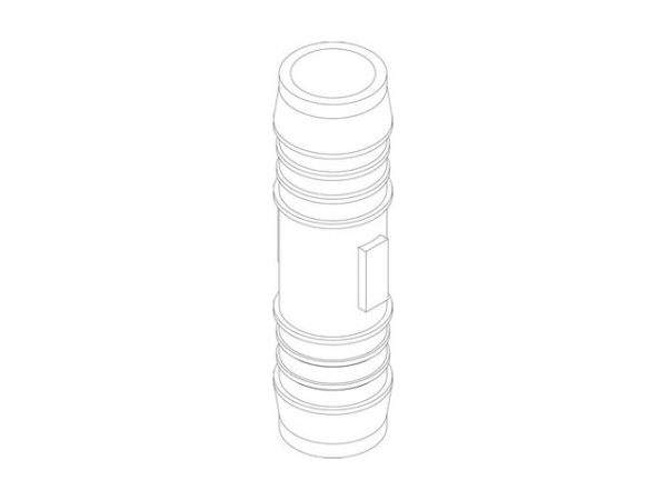 Buderus Kupplungsschlauch gerade, 19 mm Durchmesser, passend für Heizungstechnik, langlebig, 8738211437