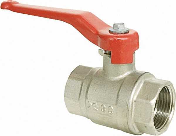 Kugelhahn mit vollem Durchgang IGxIG 3'' Messing vernickelt PN25