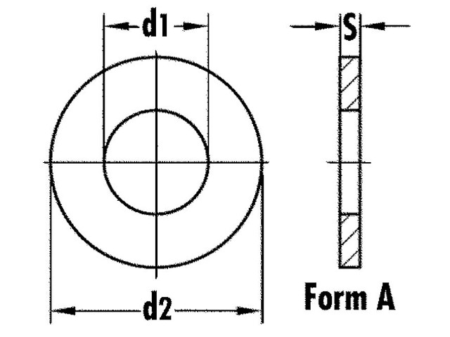 Scheiben Form A Durchmesser 6,4mm VPE 100 Stück