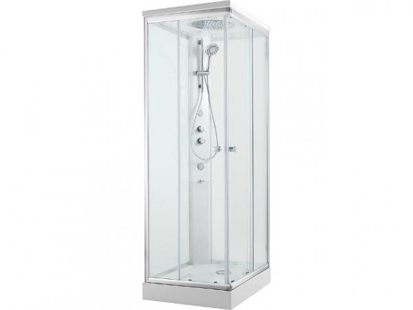 Komplettdusche Shower 900x900x2110mm,Thermostatmischer, Handbrause, Kopfbrause, Seitenbrause