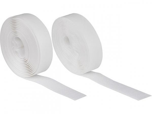 Set Klettband selbstklebend 20 mm weiß