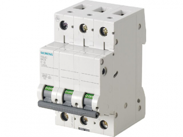 Leitungsschutzschalter Siemens, 6KA, 3-polig, B20A, 5SL6320-6