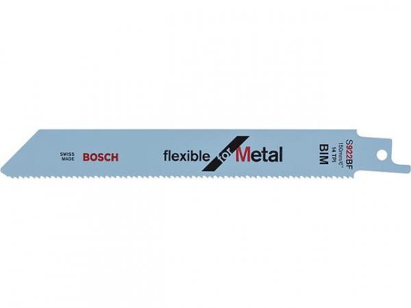 Säbelsägeblätter BOSCH S922BF Länge 150mm für Metall, VPE 5 Stück