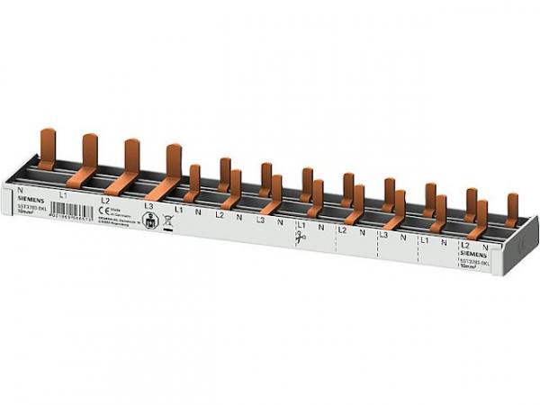 Stiftsammelschiene, 10mm² 1x FI 4pol. N-links 8x AFDD-LS Siemens 5ST3783-0KL (12TE)