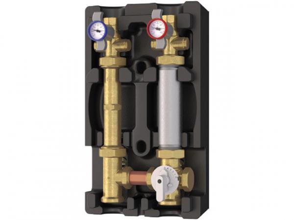 Giacomini R586RY112 Pumpengruppppe R586R Heizkreisset Heizen/Kühlen Vor und Rücklauf 3 Wege Mischer (R296) ohne Umwälzpumpe