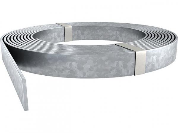 Stahl Flachleiter für Erdreich tauchfeuerverzinkt, Länge: 30m BxH: 30x3,5mm