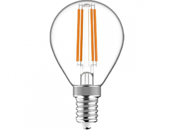 LED Filament Leuchtmittel - Tropfenlampe G45 E14 4.5W 470lm 2700K Klar 330°