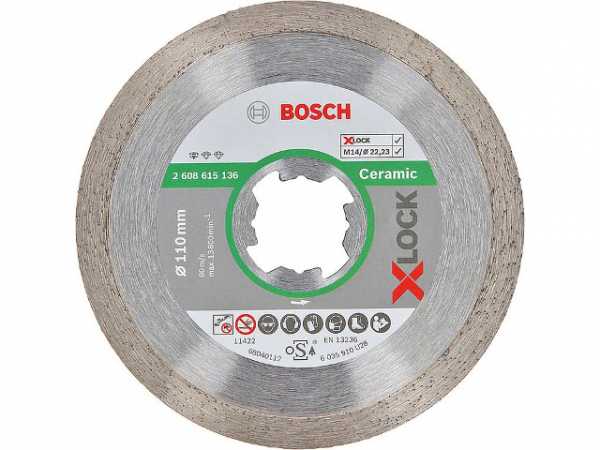 Trennscheibe BOSCH® Diamant Standard for Ceramic mitx- Lock Aufnahme Ø 115 mm