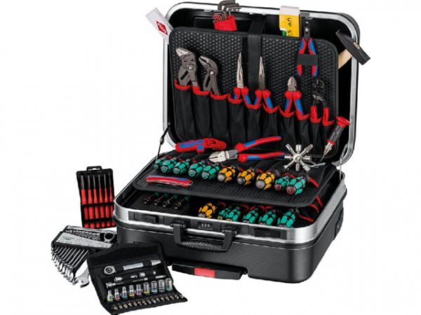 Mechanik-Werkzeug-Set KNIPEX im Koffer, 90-teilig