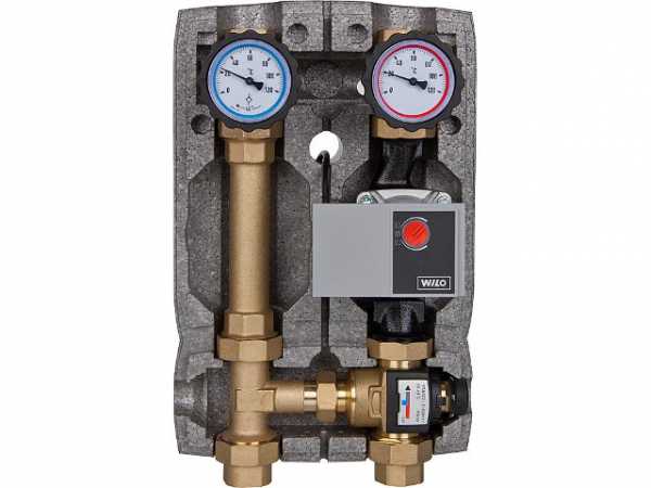 Pumpengruppe Konstantwert-Regelkreis 20-43°C DN25 1' Grundfos UPM3 Hybrid 25-70 Heizkreisset Easyflow