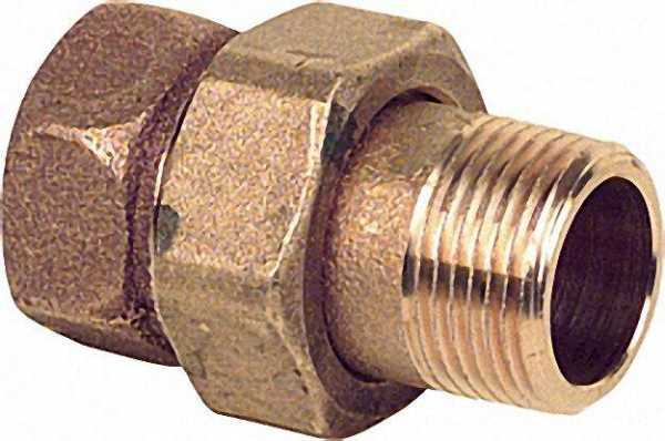 Rotguß-Gewindefitting Verschraubung flach dichtend Typ 3331 3/4'' i/a