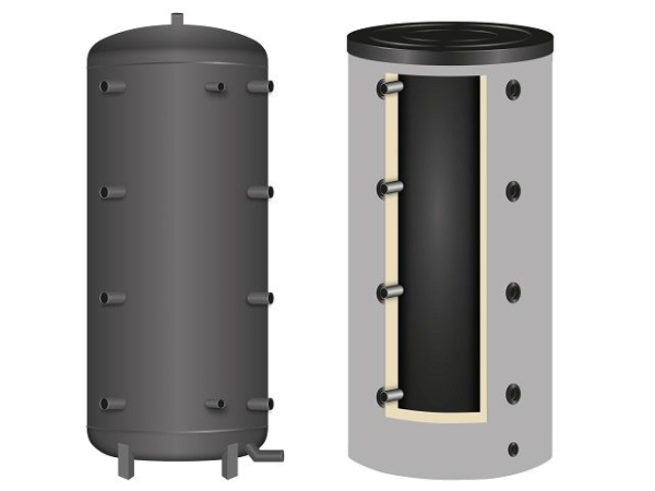 Pufferspeicher für Wärmepumpen zum Heizen und Kühlen Typ HK Inhalt 200 Liter