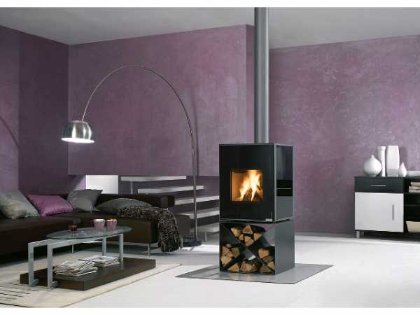 Buderus 7736660086 Kaminofen Hot Box 2000, 7 kW, Stahl metallic, Glas nouga, X-Konsole, rlu