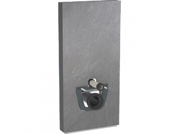 GEBERIT Monolith Plus Sanitärmodul für Wand-WC 101cm, Steinzeug Schieferoptik/Aluminium schwarzchrom