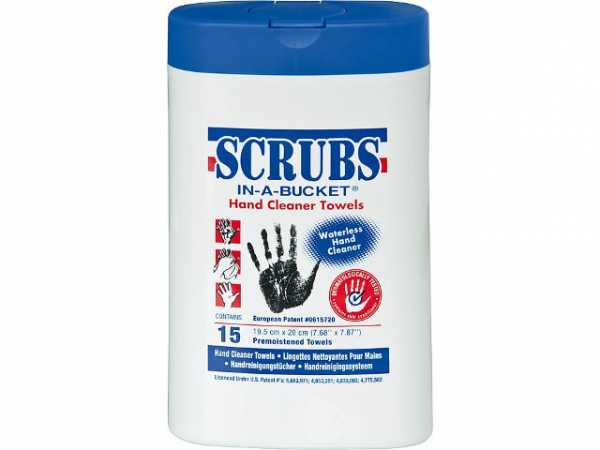 SCRUBS Handreinigungstücher 1 Box mit 15 Tücher