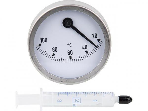 VIESSMANN 7815311 Bimetall-Zeigerthermometer D=63 mm,f. Heizkreisverteilung