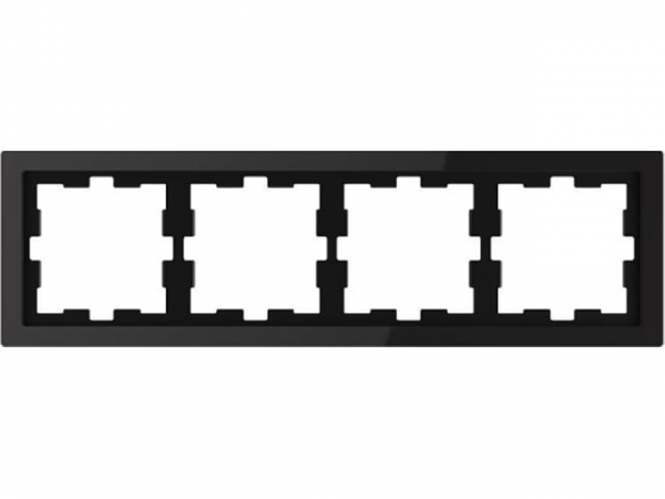 D-Life Glasrahmen, 4 fach, Onyxschwarz