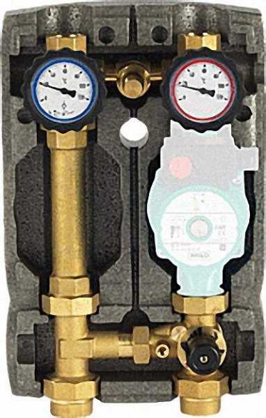 Heizkreisset Easyflow DN25 R1'' mit Isolierung 3-Wege- Mischer und Überströmventil