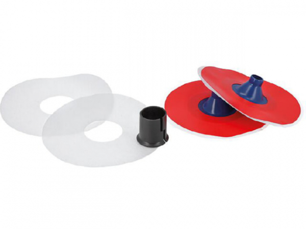 Wandmanschette, selbstklebend, vliesfrei, DN15(1/2') Set / 2x Stück 1x Hülse