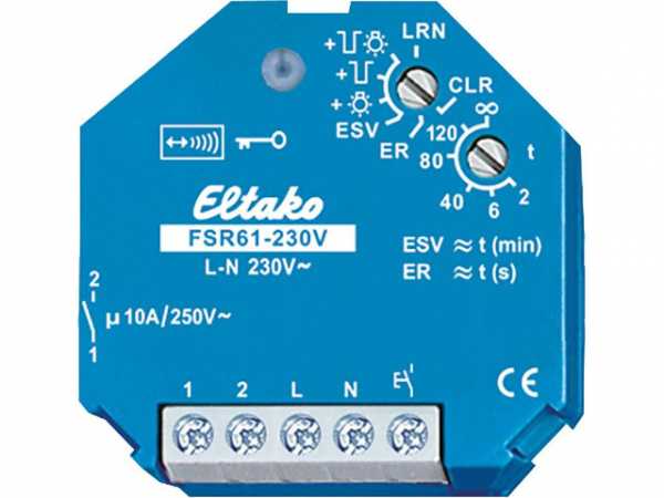 Funkaktor Eltako 10A/250V AC Stromstoß-Schaltrelais FSR61-230V