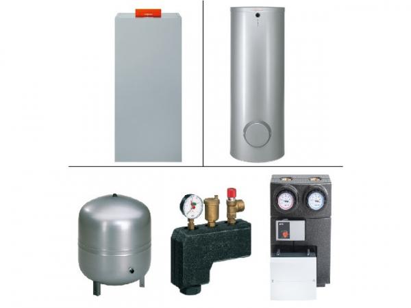 VIESSMANN Paket Vitocrossal 300 CU3A 26 kW Gas-Kessel, Vitocell 100-V CVAA 300 L, m. Mischer