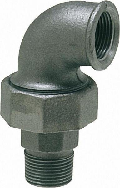 Tempergussfitting, schwarz Winkelverschraubung 3/8'' (i/a) Typ 98, konisch dichtend