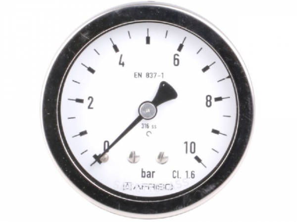 Manometer Chemie-Ausführung NG 63 axial