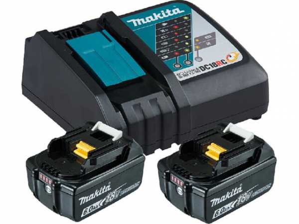 Akku-Set MAKITA 18V mit 2x 6,0 Ah Akkus und Schnellladegerät