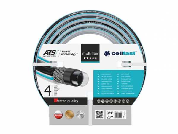 CELLFAST 13 220 Gartenschlauch Multiflex ATS Variant VT 3/4" 25 m