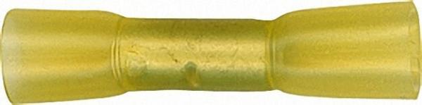 Stoßverbinder mit Schrumpfschlauch- Isolation, 4,0- 6,0mm2 Farbe gelb, VPE = 100 Stück