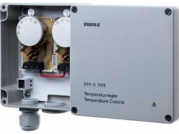 EBERLE Regler (elektr. mechan. ) für Dach- rinnenheizung Typ DTR-E 3102 -20 . . . 35°C