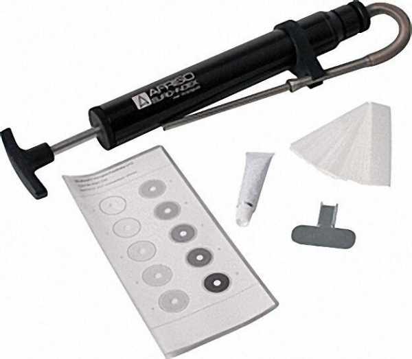 Rußpumpe inklusive Rußbildvergleichsskala Filterpapier und Schmierfett