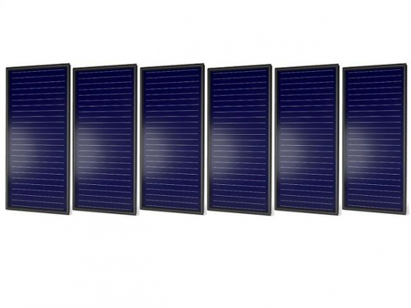 STI 6-er Solarpaket Aufdach-Montageset Flachkollektoren FKF-240-V Al/Cu