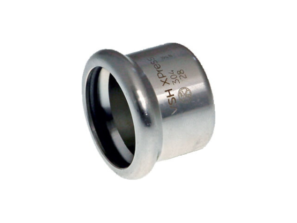 Buderus Logafix Edelstahl Kappe d18 M-Kontur V2A EPDM O-Ring LBP-Funktion Pressfitting