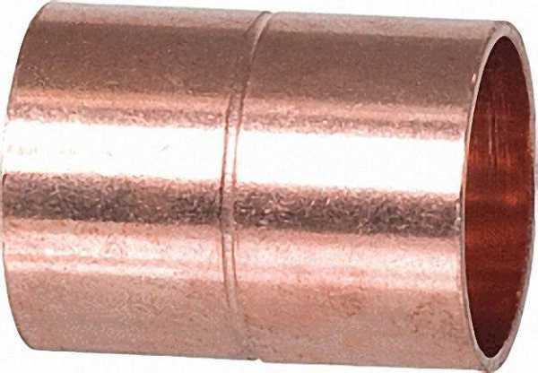 Kupferlötfittings 5270 Muffe mit Anschlag 28mm