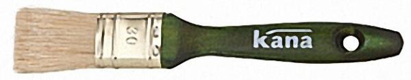 Pr. -Flachpinsel 30mm Bl. -Zwinge, schw. China- borste, 3-fach gek. 90 % Tops