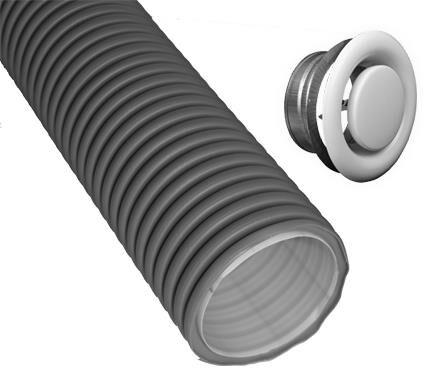 DIMPLEX 360380 KFPA210N Paket Kunststoff-Flex zentrale Abluft