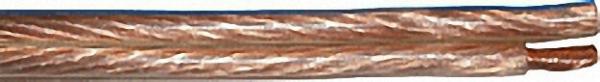 Lautsprecherleitung transparent YFAZ 2 x 6,0qmm Rolle a' 100 Meter