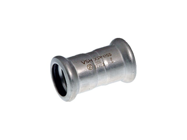 Buderus Logafix Edelstahl Muffe d22 M-Kontur V2A EPDM O-Ring LBP-Funktion Innengewinde beidseitig