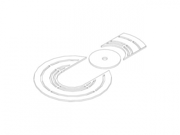 Buderus 8738803785 Abdeckung oben braun Columna everp.