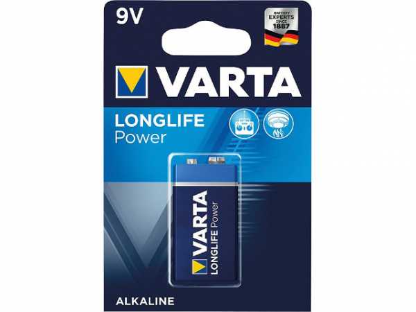 VARTA High Energy Batterien V 4922 Blister B1, E-Block 9V 6LR61 1 Stück