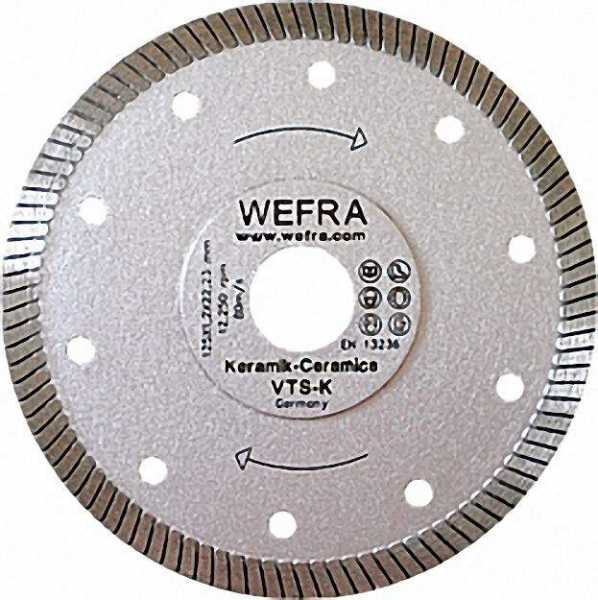 Vollkranz-Trennscheibe für Fliesen und Keramik 125mm x 22mm (1,2mm stark)