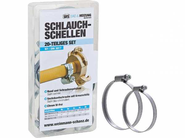 Schlauchschellen-Set 20-teilig