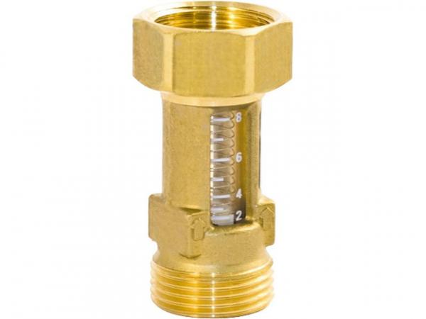 Durchflussmesser Tacocontrol Flowmeter DN 15, 3/4'x3/4' 2 - 8l/min, Kvs: 1,6