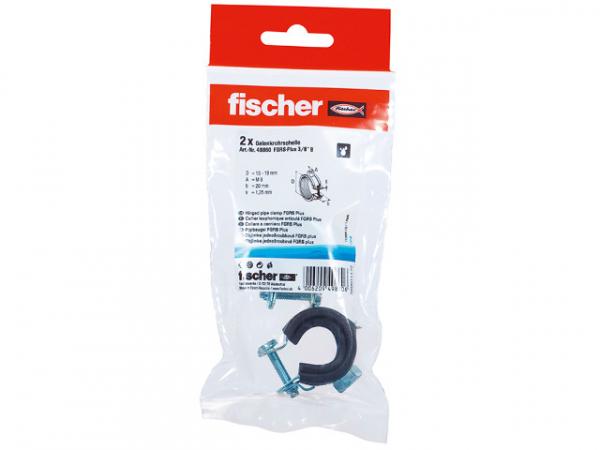 Fischer Gelenkrohrschelle FGRS Plus 3/8", 49860, VPE 2 Stück